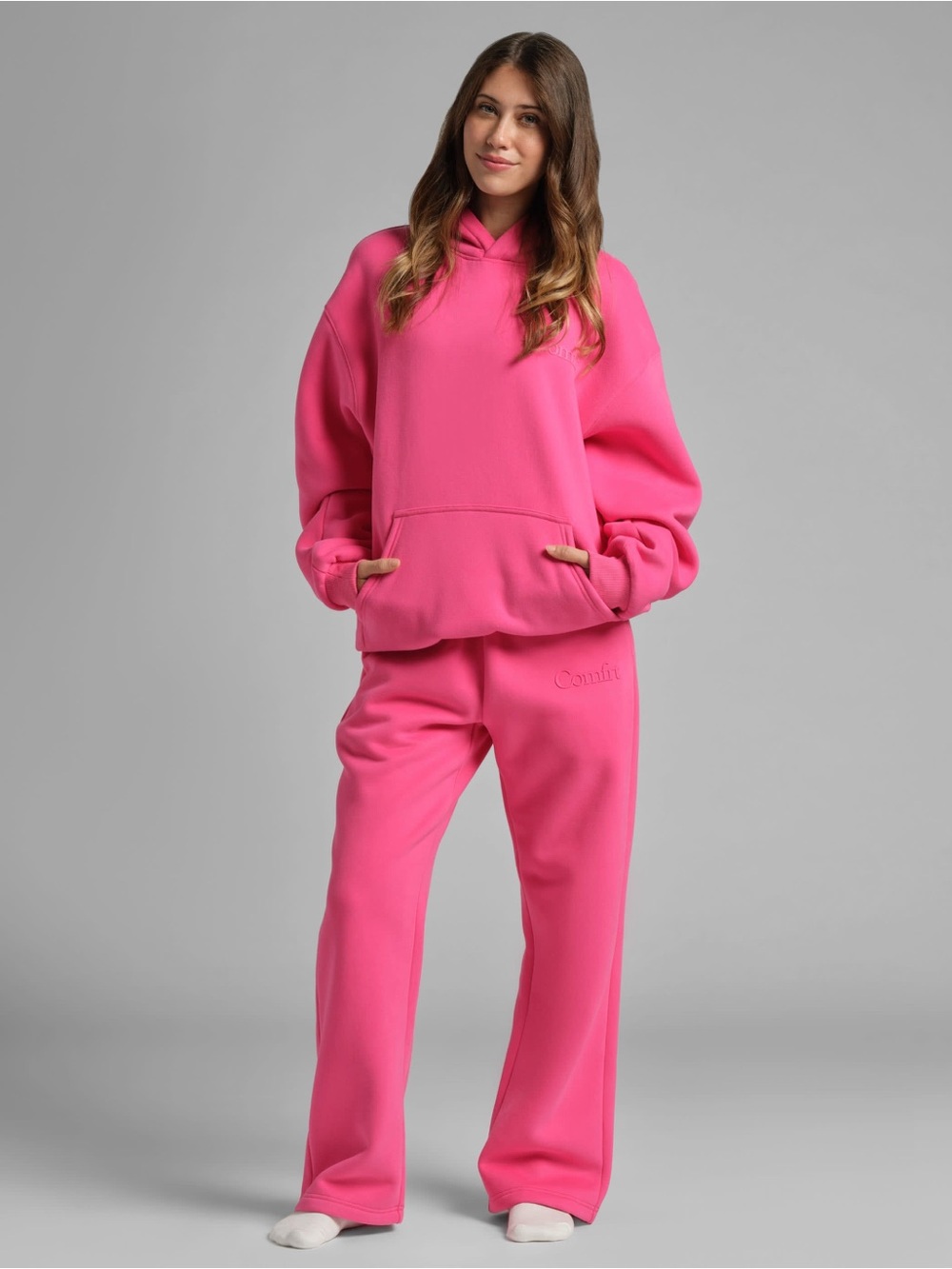 COMFRT MINIMALIST - MEGA Women's Pink Relaxed Hoodie SIZE M limited edition